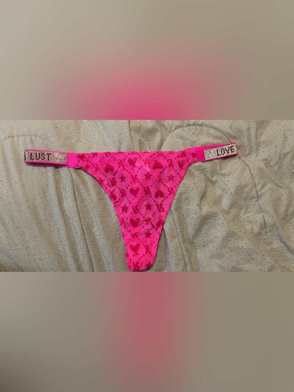 Love or lust intimates crystal rhinestone panties